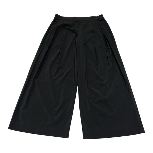 Athleta Pants Women's 16 Brooklyn Heights High Rise Pleated Wide Leg Pant Black - Picture 2 of 14